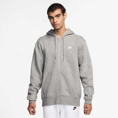 Nike Club Bb Full-Zip Sportjas Heren-Grijs