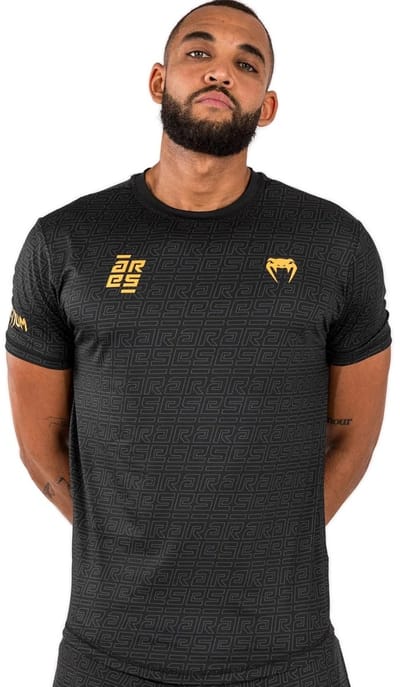 Venum x Ares 2.0 Dry Tech T-shirt Zwart Goud - L