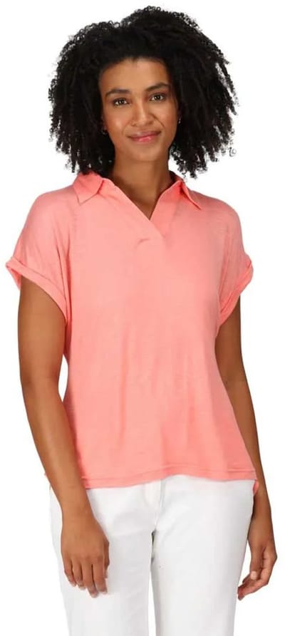 Regatta Lupine Korte Mouw Poloshirt Roze 38 Vrouw