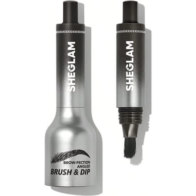 Brow-Fection Schuine Kwast & Poeder-Charcoal Merk Beauty Cosmetica Make-Up Voor Vrouwen En Meisjes