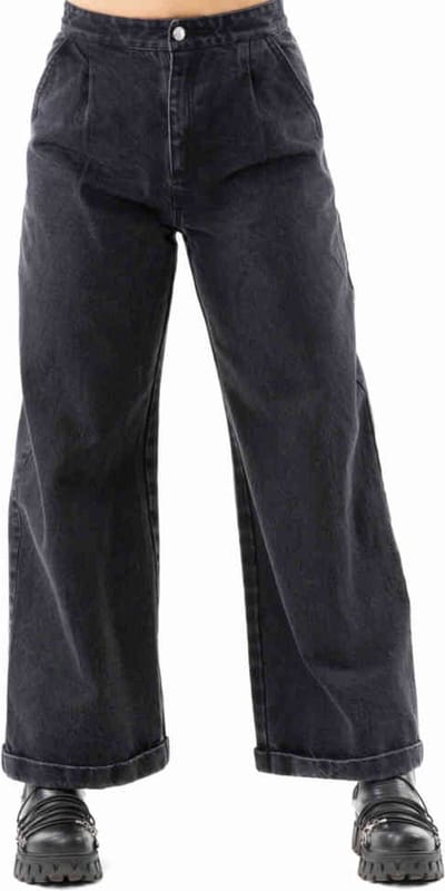 Chemical Black - Deia Wijde broek - 36/34 inch - Zwart