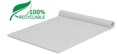 GJ Floors - Glitter loper (recyclebaar) | Wit - Breedte x Lengte: 2 meter / 10 meter