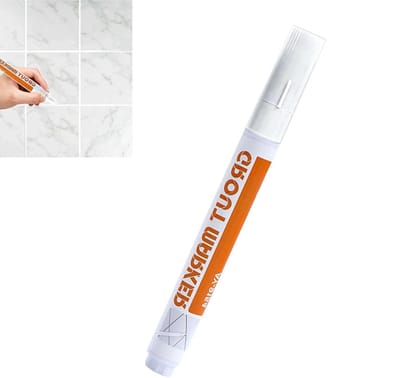 Tegel Groutpen - Voegstift Revitalizer - Voegen Vernieuwen - Sneldrogend Waterdicht - 14 cm - Wit
