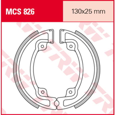 Remschoenset TRW MCS826