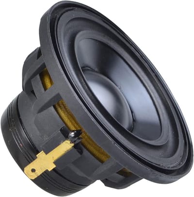 Breedband Luidspreker - Middentoner - Muziek Weergave - Aluminium Membraan - 6 cm - Zwart