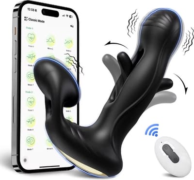 Buttplug vibrator met Scrotum Massage - Tapping - Anaal