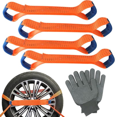 Spanbanden Set - Bevestigingsriemen Sjorbanden - Vastzetten van Lading - Automatische Ratel - 150 x 50 mm - Oranje