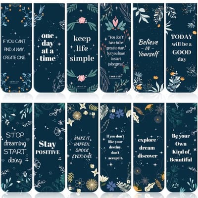 Viwado® - Set van 12 Magnetische Boekenleggers - Levendige Graffiti-stijl Designs - Inspirerende & Kleurrijke Studiehulpmiddelen