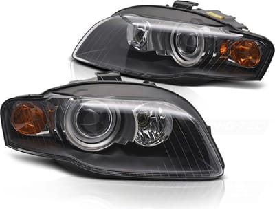 Koplampen Xenon - voor AUDI A4 B7 11.2004-03.2008 - zwart