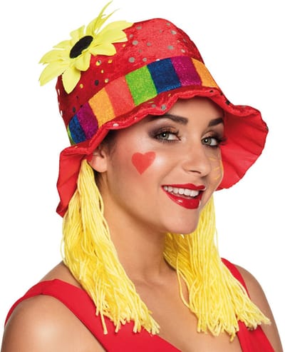 Boland - Hoed Clara Multi - 59 - Volwassenen - Vrouwen - Clown - Circus