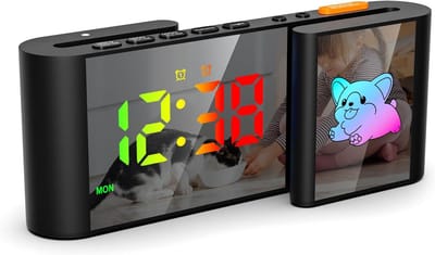 Digitale Wekker met RGB Nachtlampje, Groot Display en Dubbel Alarm voor Kinderen en Slaapkamer