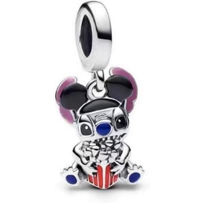 Miniso Lilo & Stitch Bedel Kralen Component Kralen Componenten Compatibel Met Authentiek Origineel Slang Koper Metaal Armband Hoge Kwaliteit Fijne Sieraden white