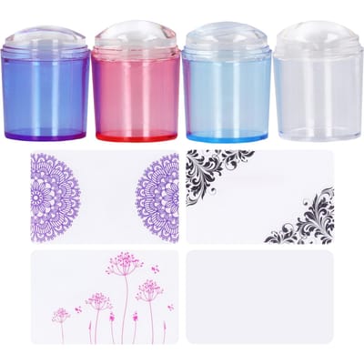 Nail Art Stamper Transparante Siliconen Stempeljelly voor voor DIY Nagelranden Prints Patronen pink