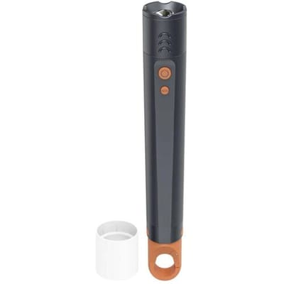 Hama Zaklamp - FLX1000 - 1000lm - incl. 6x AAA batterijen - Alumimium - 4 standen + SOS - Zoom - Karabijnhaak - Zwart