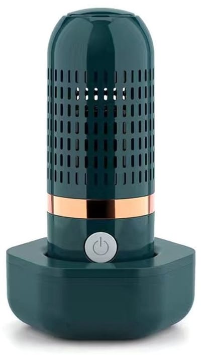 Draadloze draagbare capsule voor het reinigen van groenten en fruit - Groente- en fruitreiniger - Reinigt - Verwijdert pesticiden en bacteriën - Oplaadbaar via USB - 9,8 x 16,2 cm - Donkergroen