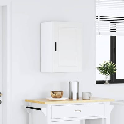 vidaXL - Keukenbovenkast - Porto - bewerkt - hout - wit