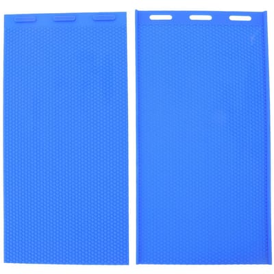 2 Stuks Siliconen Bijenwas Plaat DIY Mal Zachte Persplaat Vormgereedschap Bijenwas Embosser Machine voor blue