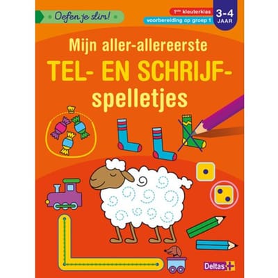 Oefen Je Slim! Mijn Aller-Allereerste Tel- En Schrijfspelletjes / 3-4 Jaar - Oefen Je Slim! - ZNU