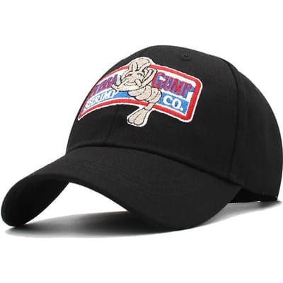 1994 Bubba Gump Shrimp Baseballpet Mannen Vrouwen Sportpetten Zomerpet Geborduurde Casual Pet Forrest Gump Petten Kostuum Groothandel black