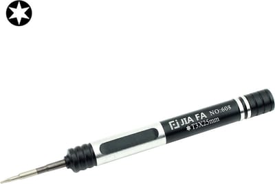 Let op type!! JIAFA JF-608-T3 Torx T3 Mobile Phone Repair Screwdriver (Black)