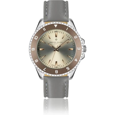 Lederen horloge Philipp Blanc Avenches