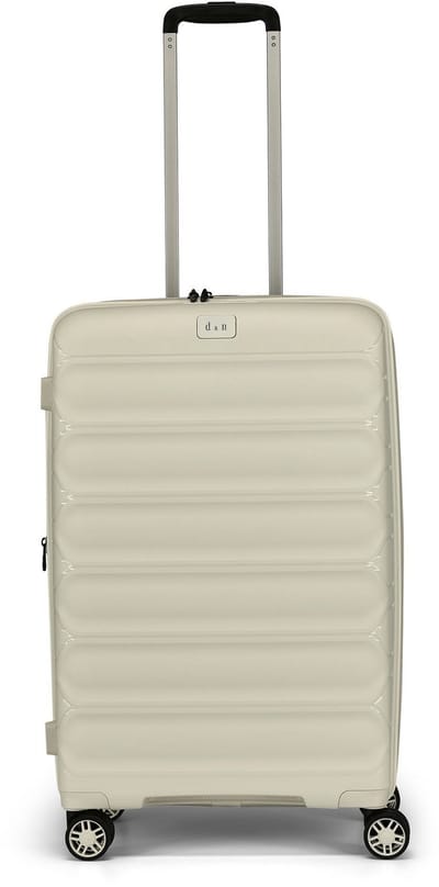 d & n Travel Line 4700 4 wielen Trolley 68 cm met uitbreidingsplooi - Harde bagage - TSA slot - cream white