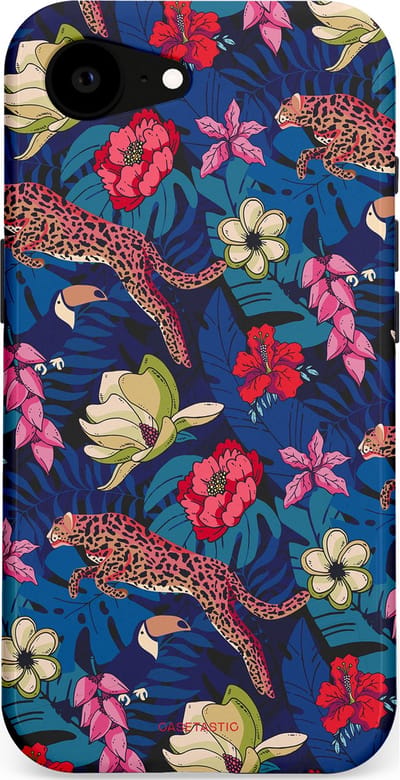Casetastic Hoesje Geschikt voor Apple iPhone 16e Magsafe - Stijlvolle Beschermende Duo-layer Case - Jungle parade