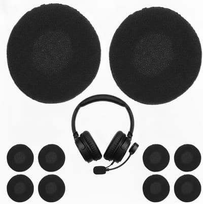 Set van 10 Vervangende Hoofdtelefoon Covers, Geheugen Schuim Oorkussens, Comfortabele Oorkappen voor Muziek en Gaming