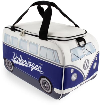 BRISA VW Collection - Volkswagen geïsoleerde koel-warmte-thermo-picknick-lunchbox voor levensmiddelen in T1 Bulli Bus-design (petrol & bruin/25 l)