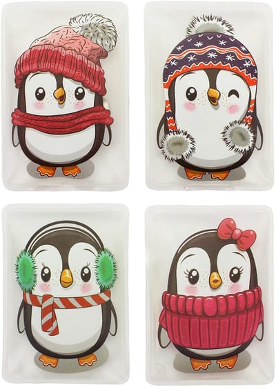 Dailygoods- Handwarmers Oplaadbaar - Herbruikbare Warmtezakjes - Warmtepads - Lichtgewicht - Set van 4 - Zachte Hoes van 100% Kunststof