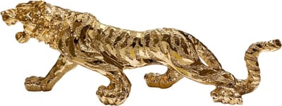 Cinar Gouden Luipaard Beeld - 75cm Luxe Decoratie