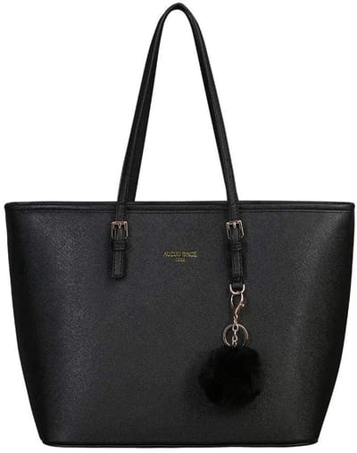 Dailygoody - Handtas Dames - Schoudertas - Lichtgewicht - Zwart - Laptop Tas - Ideaal voor School en Werk - Ruime Opbergmogelijkheden