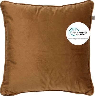 Dutch Decor FINNA - sierkussen 45x45 cm - Eco Line - 100% gerecycled - Tobacco Brown - bruin - Inclusief binnenkussen - Luxe kussens voor woonkamer & bank