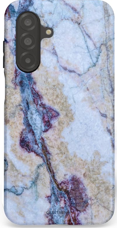 Casetastic hoesje geschikt voor Samsung Galaxy A26 - Dubbellaagse bescherming - Diepzee Marmer - Fashion Case - Blauw Zand