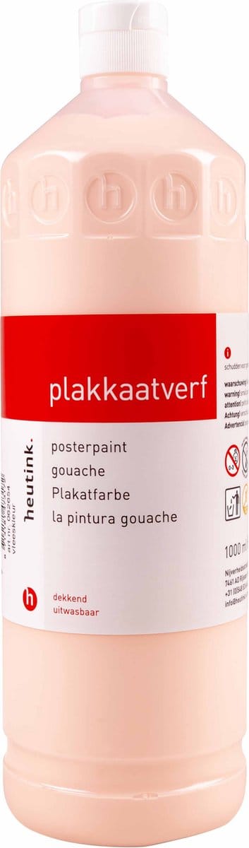 Plakkaatverf Heutink zalmroze - flacon à 1000ml