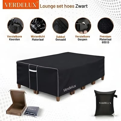 Tuinmeubelhoes Verdelux Zwart 300x300x80 cm