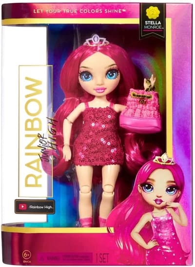 Fashionpop Stella Monroe - Modepop Meisje - Creatief Spel - Inclusief Rugzak - 23cm Pop - Meerkleurig