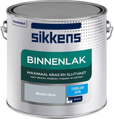 Sikkens - Binnenlak Zijdeglans - Blissful Blue - Mengverf - 2,5 L