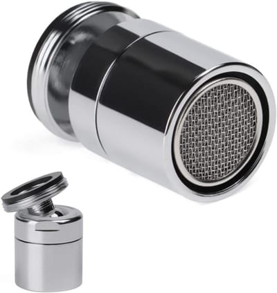 360 Graden Draaibare Kraan Beluchter Filter Adapter voor Aanrecht - Vervangingsdeel met Mannelijk 24mm - Waterbesparing en Spatwaterdicht - Keukenkraan Accessoire