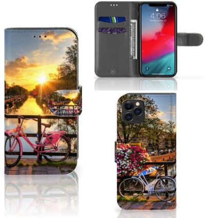 Boekhoesje voor Apple iPhone 11 Pro Flip Cover Amsterdamse Grachten