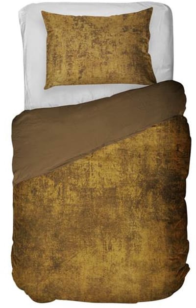 Kayori Ushino Dekbedovertrek - Eenpersoons - 140x200/220 cm - Oker