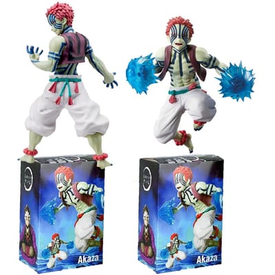 19cm Anime Figuur Demon Slayer Figuren Slayer Akaza Poppetje Figuur Krijger Actiefiguur Figuur Speelgoed Anime Figuur Figuur Auto Poppetje