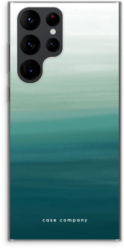 Case Company® - Hoesje geschikt voor Samsung Galaxy S22 Ultra hoesje - Ocean - Soft Cover Telefoonhoesje - Bescherming aan alle Kanten en Schermrand