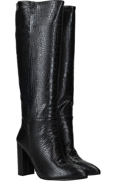 POSH by Poelman Lange laarzen - Dames - Zwart - Maat:36
