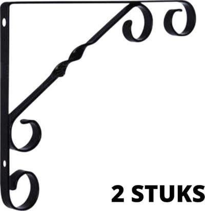 St. Helens Home & Garden Wandmontage Plank Beugels - Pak van 2