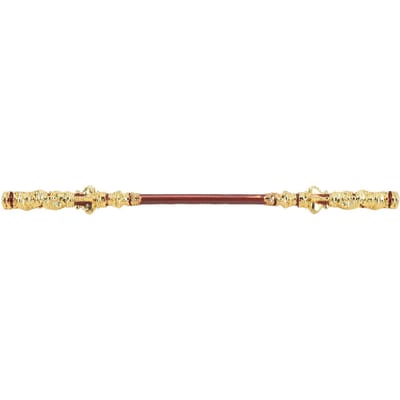 Bâton doré Ruyi 22 cm Exquis Objet de collection décoratif Artisanat en métal Ornement pour Maison Bureau Clou beige