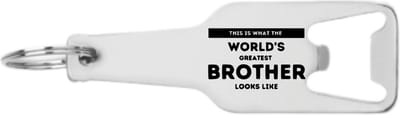 Akyol - dit is hoe werelds beste broer eruit ziet flesopener - Broer - familie mensen met een broer - cadeau - 105 x 25mm