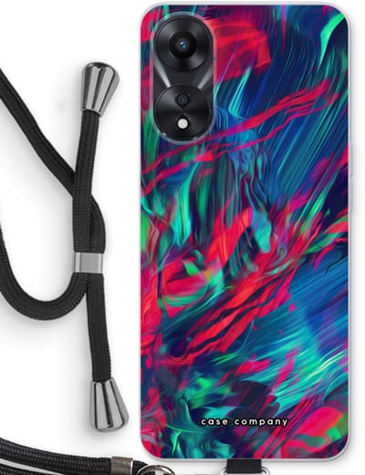 Case Company® - Hoesje met koord geschikt voor Oppo A78 5G hoesje met Koord - Pilgrims Of The Sea - Telefoonhoesje met Zwart Koord - Bescherming aan alle Kanten en Over de Schermrand