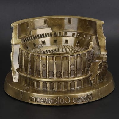 Miniatuur van het Colosseum, Vintage Architectuur Beeldje, Decoratie voor Bureau en Thuis, Wereldberoemde Sculptuur van Romeinse Geschiedenis