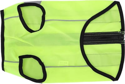 Reflecterend vest voor honden, veiligheidsvest met hoge zichtbaarheid (L, fluoriserend groen), wandelen, nacht, veiligheid.